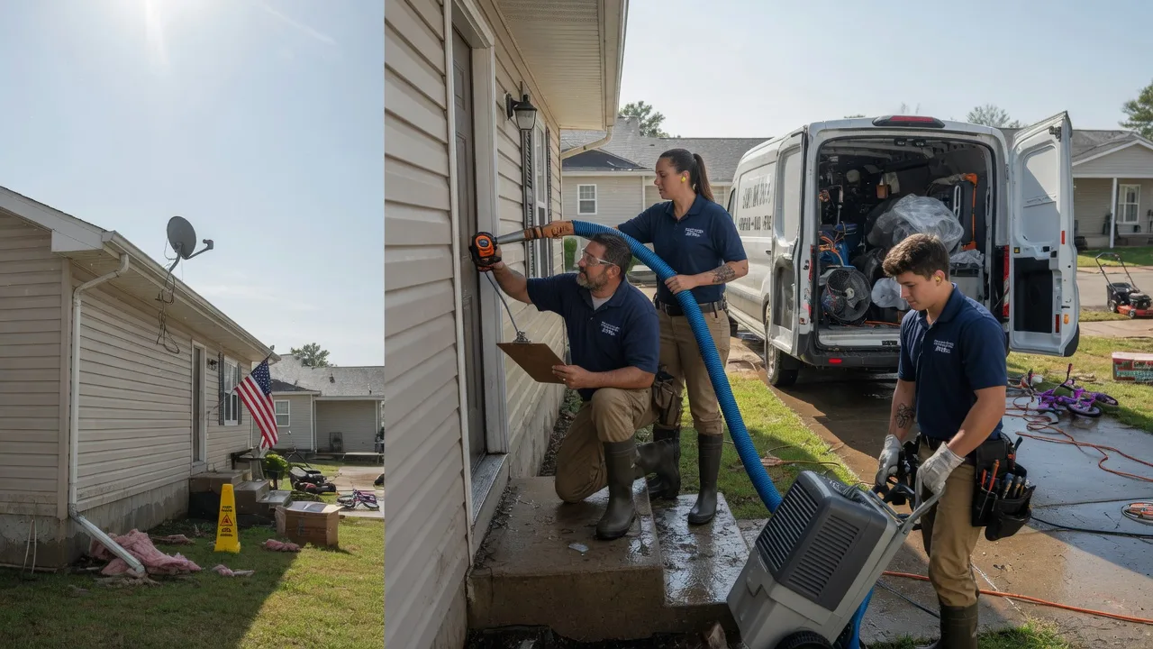 Ceiling Water Damage Restoration in Bellville, OH near me